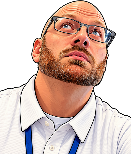 Cartoon portrait sticker